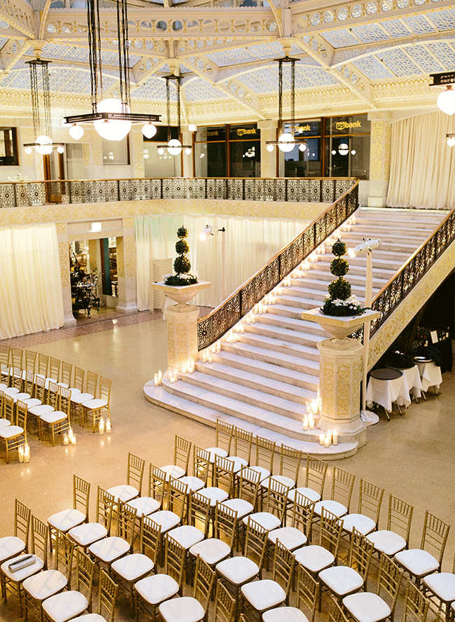 Gold Chicago Wedding at The Rookery