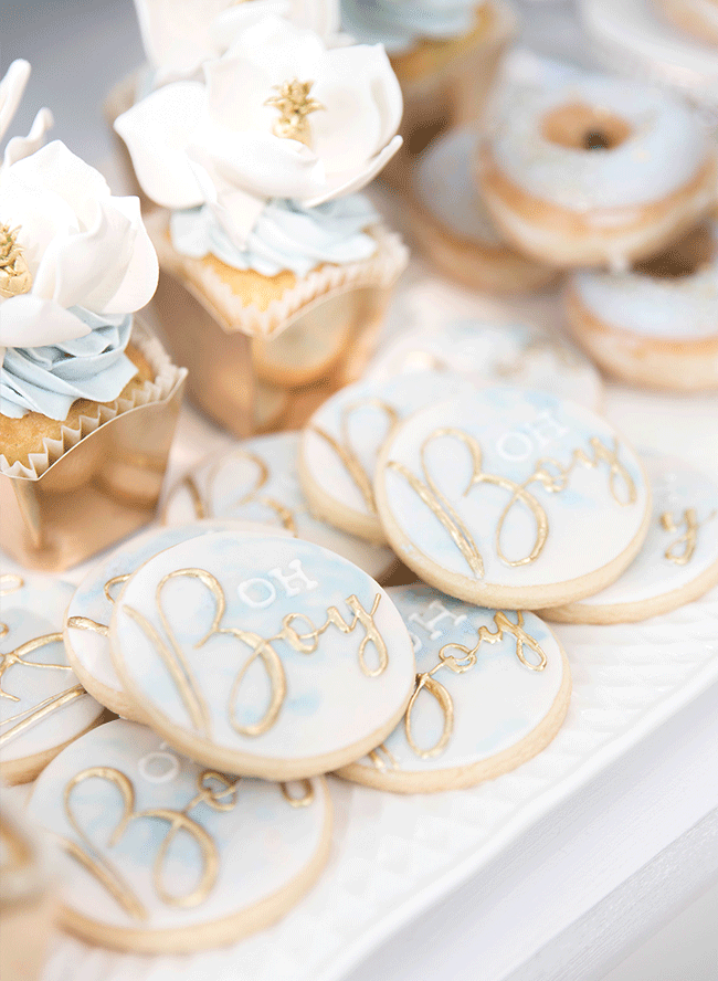 Pastel Blue Garden Baby Shower