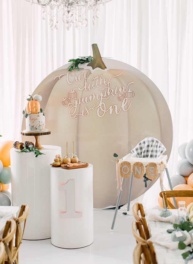 A Pumpkin Patch First Birthday Party