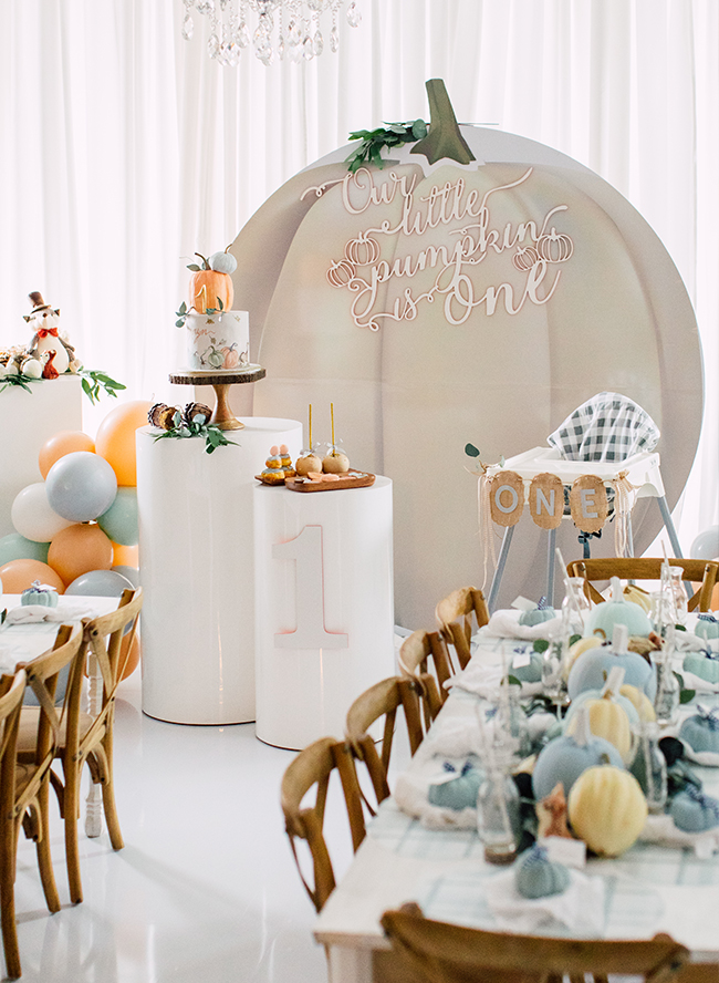 A Pumpkin Patch First Birthday Party