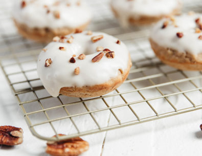 Maple Pecan Oatmeal Donuts