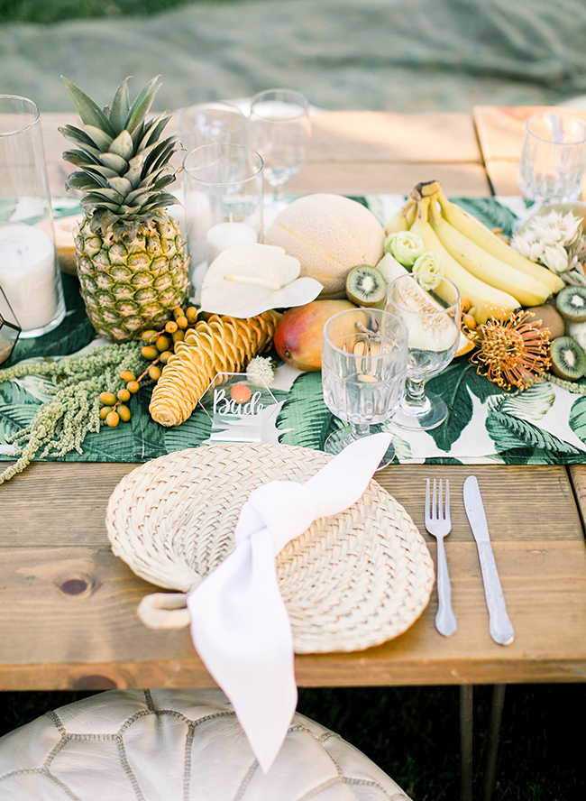 Modern Boho Tropical Wedding in Malibu