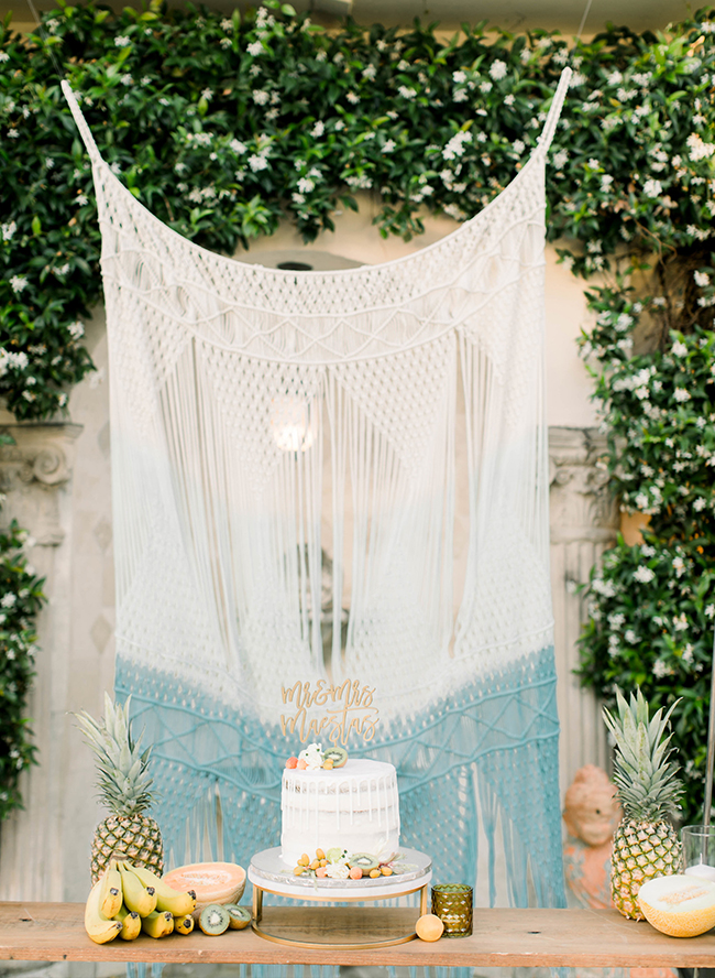 Modern Boho Tropical Wedding in Malibu