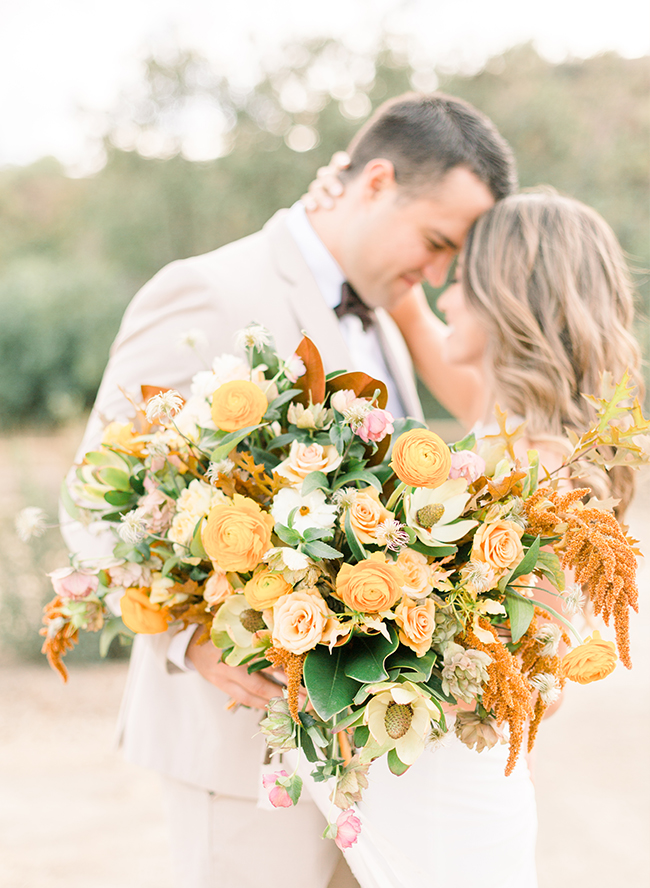 Gold Fall Inspired Anniversary Photos