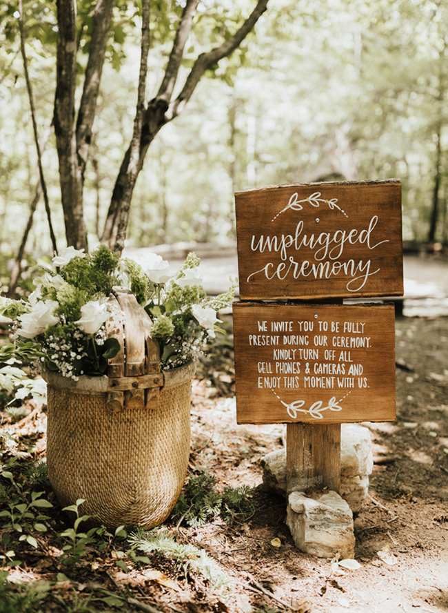 Natural Campground Wedding