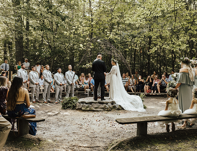 Natural Campground Wedding