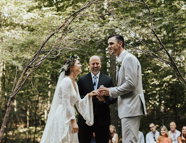 Natural Campground Wedding