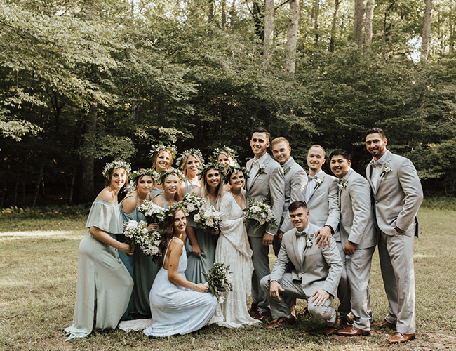 Natural Campground Wedding