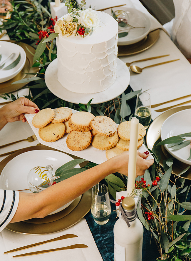 Modern Berry Holiday Dinner