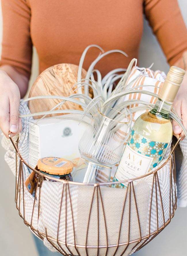 Homemade Hostess Gift Baskets for The Wine Lover