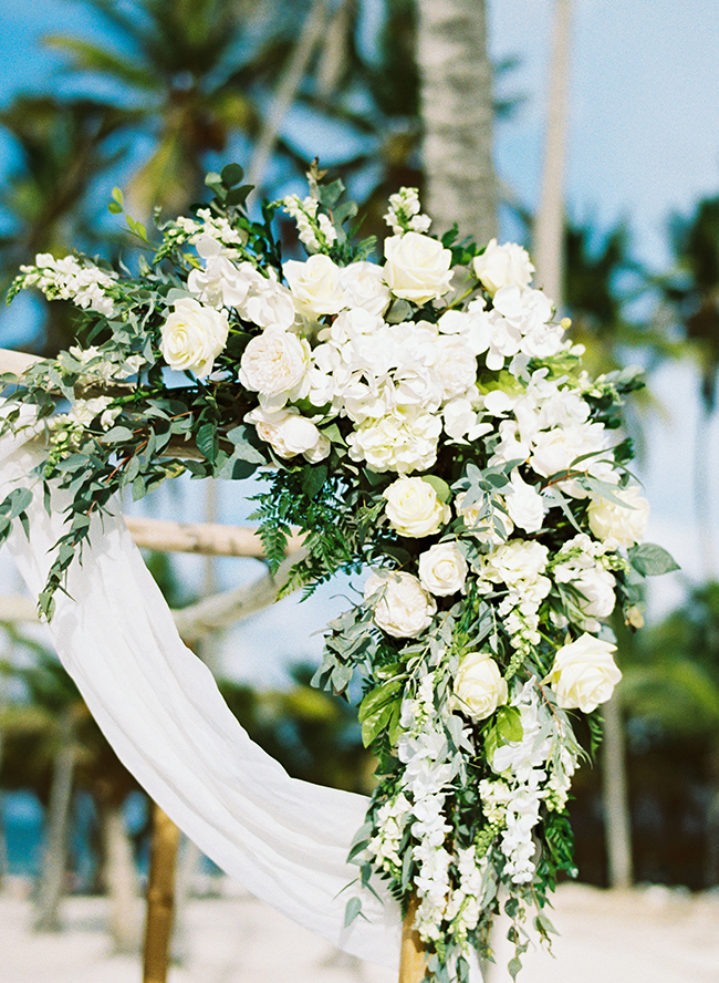 Pink and Gold Beach Wedding in Punta Cana