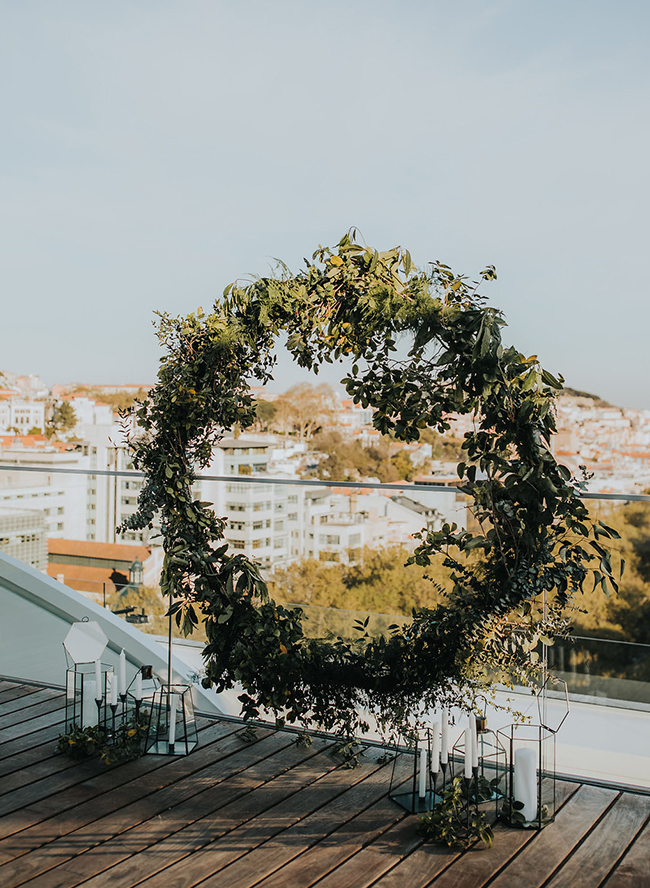 Rooftop Elopement in Lisbon