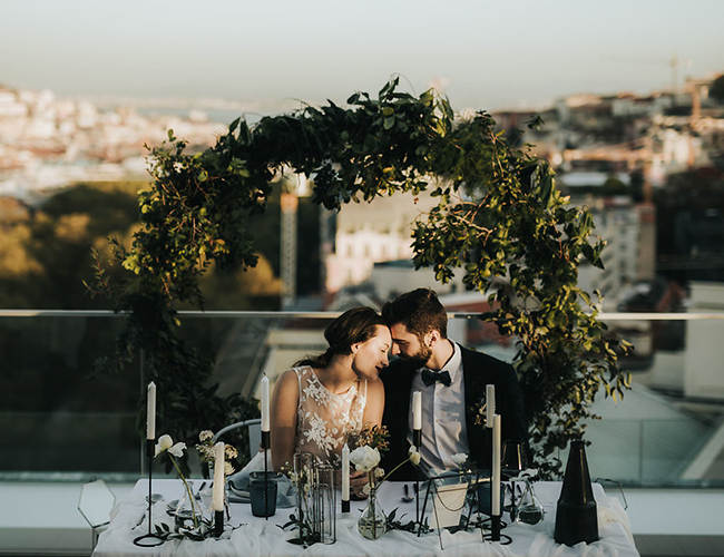 Rooftop Elopement in Lisbon