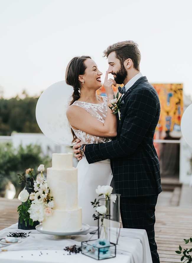 Rooftop Elopement in Lisbon