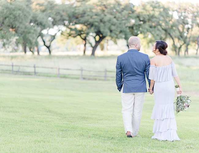 Lavender Lakefront Vow Renewal