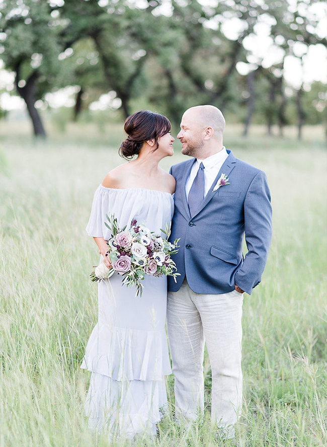 Lavender Lakefront Vow Renewal