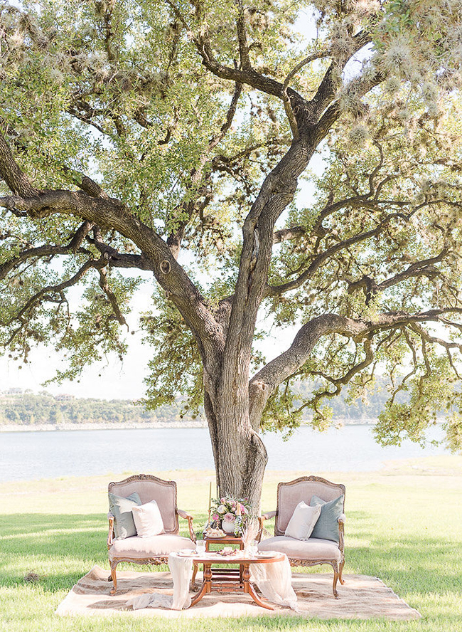 Lavender Lakefront Vow Renewal