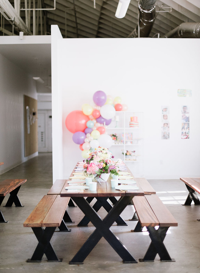 oh joy, colorful first birthday party