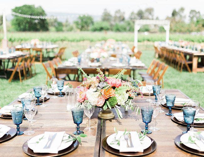 al fresco wedding, earth tone wedding