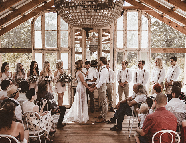 neutral bridal party