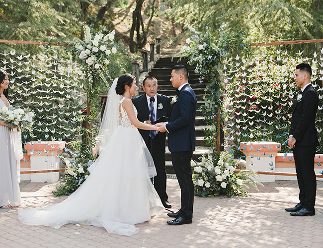 1000 Paper Cranes wedding, rancho las lomas