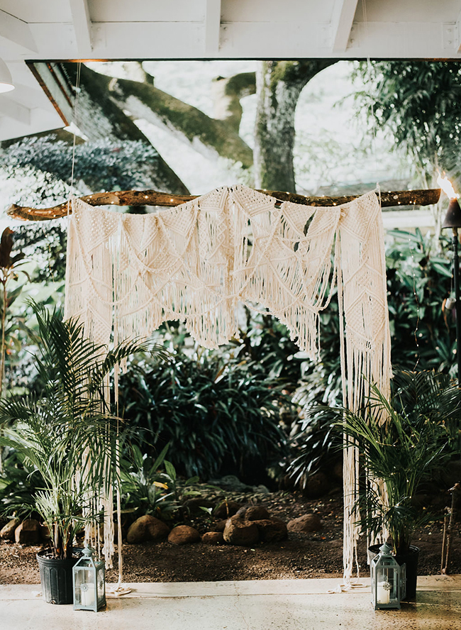 Waimea Valley wedding, boho wedding