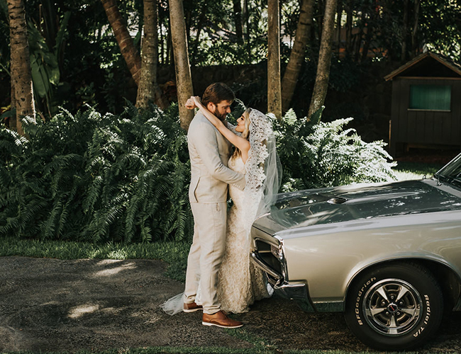 Waimea Valley wedding, boho wedding