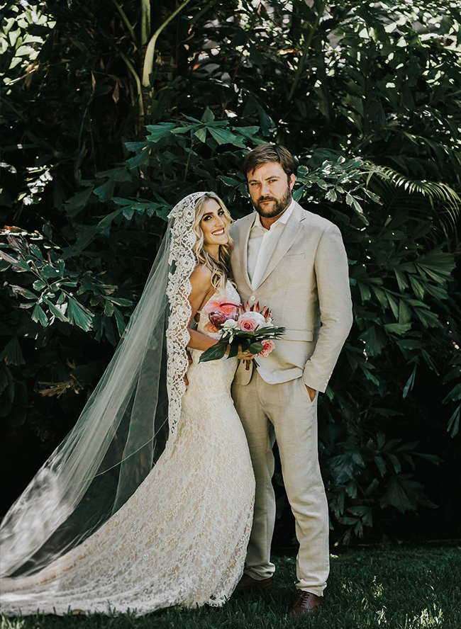 Waimea Valley wedding, boho wedding