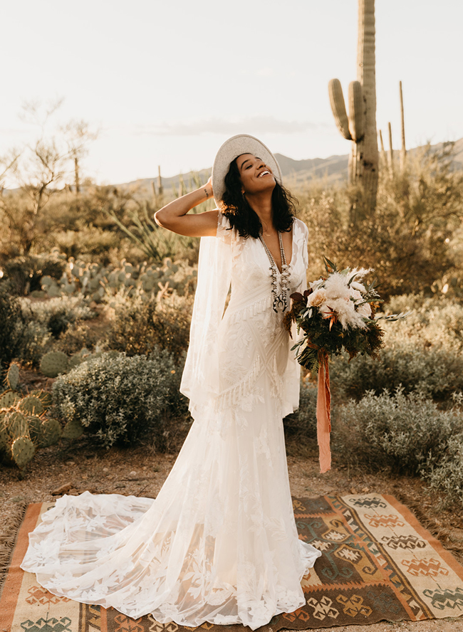 70s Themed Wedding Inspiration in The Desert Inspired By This