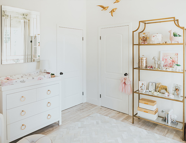 floral wallpaper nursery, Jessi Mallay