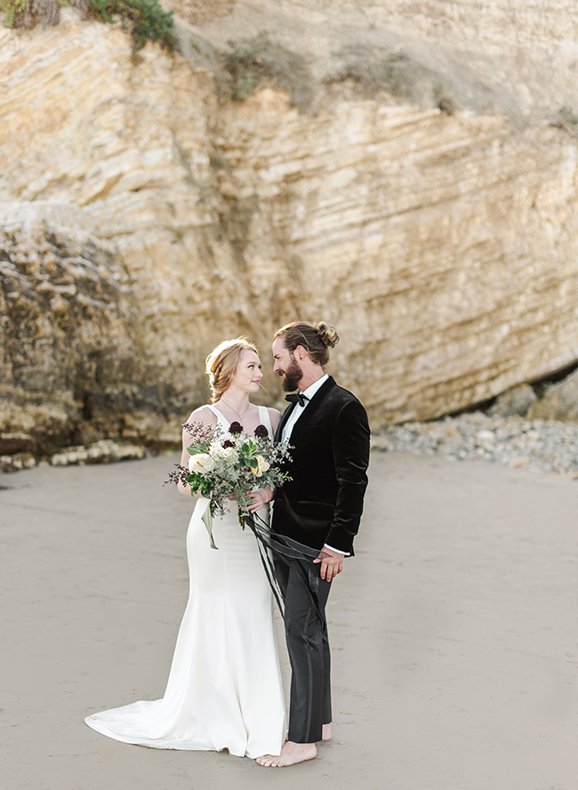 Black Tie Beach Wedding