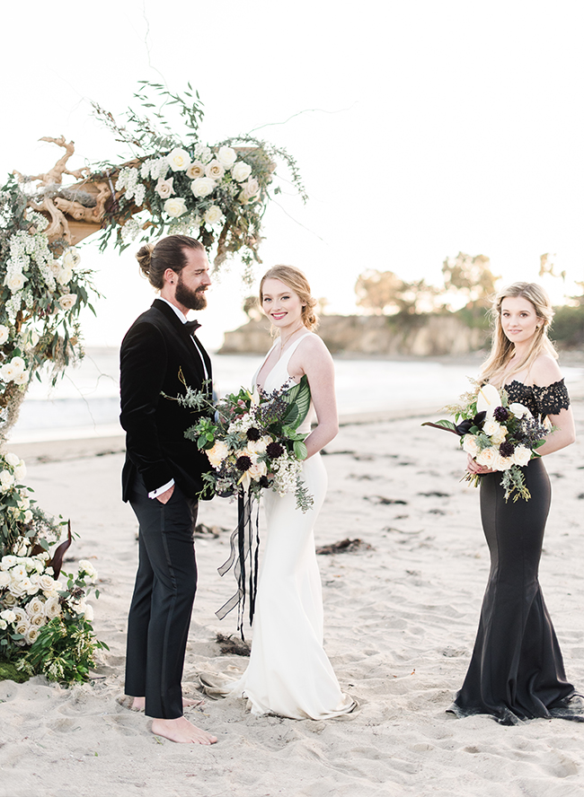 Black Tie Beach Wedding