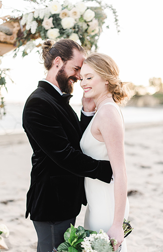 Black Tie Beach Wedding