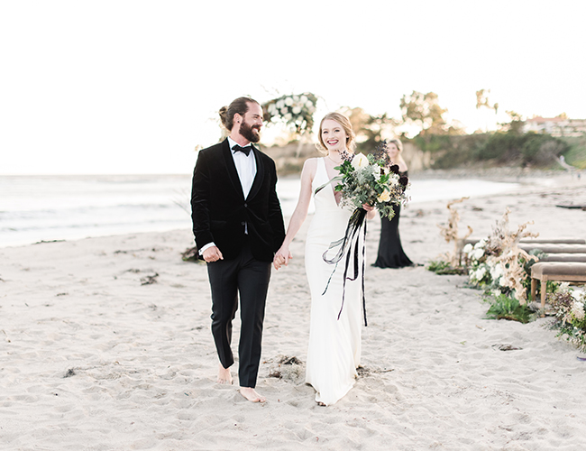 Black Tie Beach Wedding