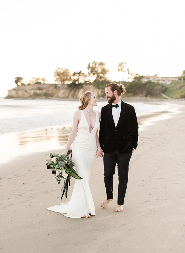 Black Tie Beach Wedding