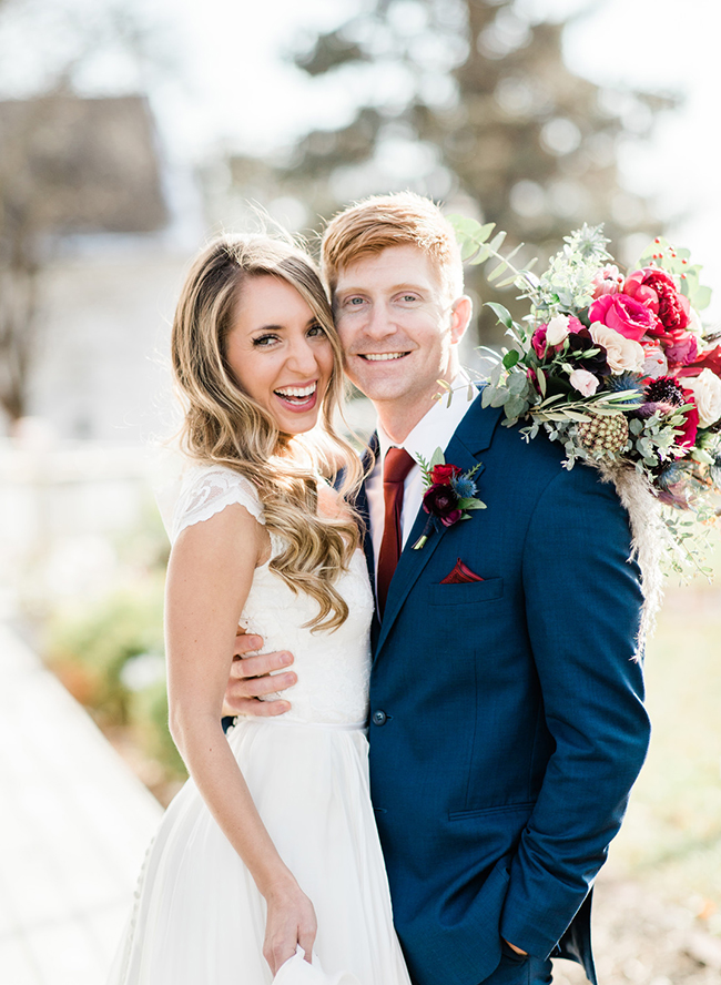 Burgundy and Navy Wedding