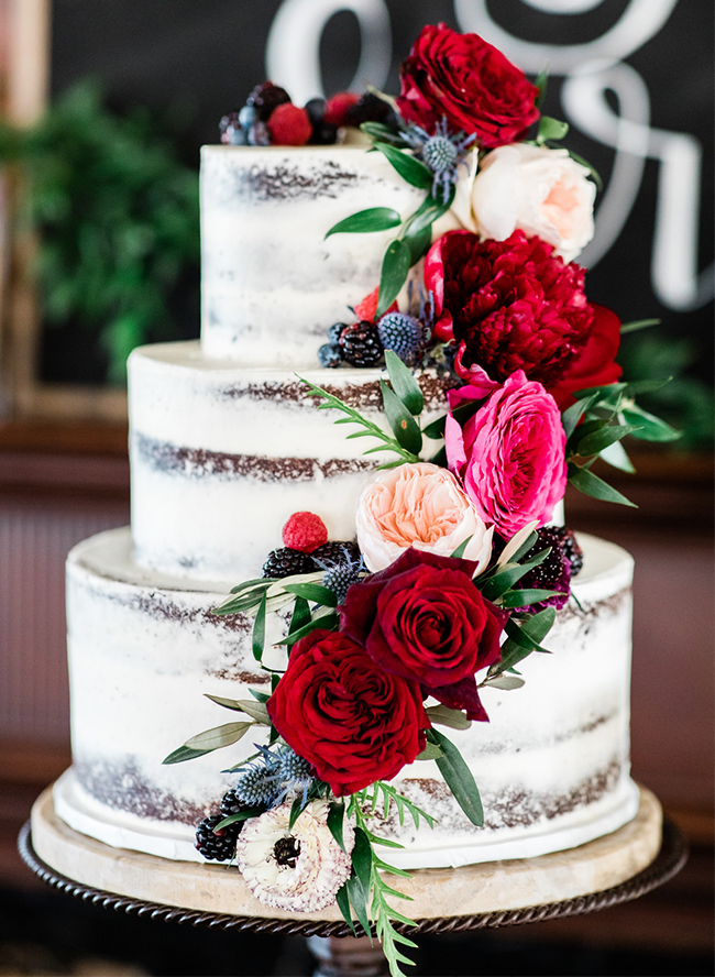 Burgundy and Navy Wedding