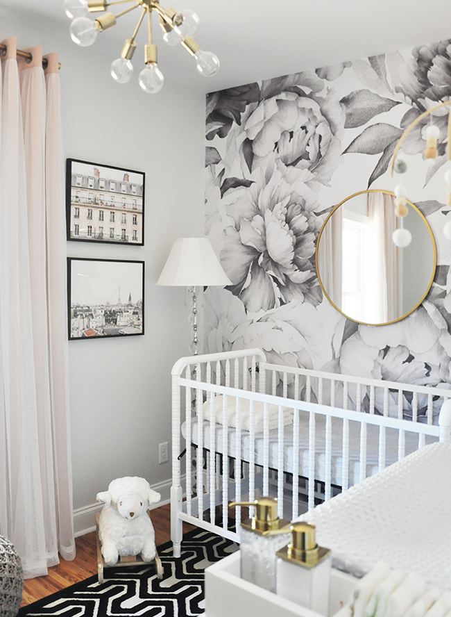 Bold White and Grey Nursery