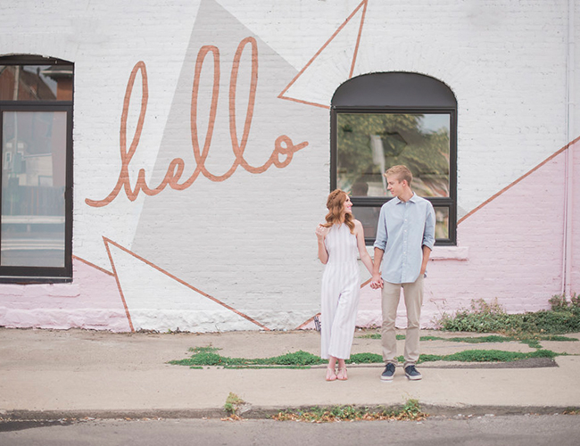 Retro Engagement Photos 