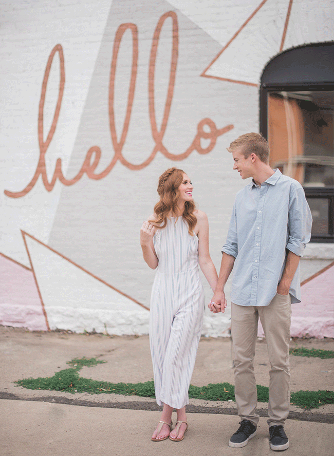 Retro Engagement Photos 