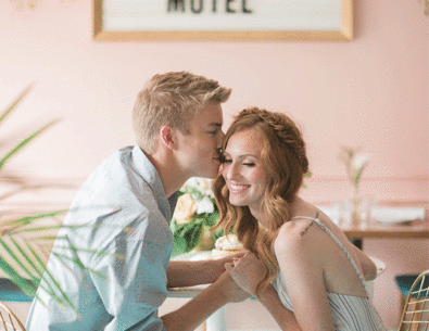 Retro Engagement Photos
