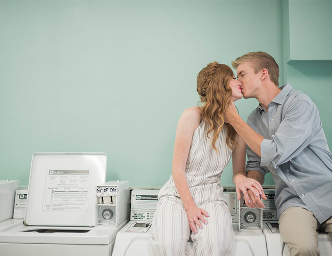 Retro Engagement Photos 