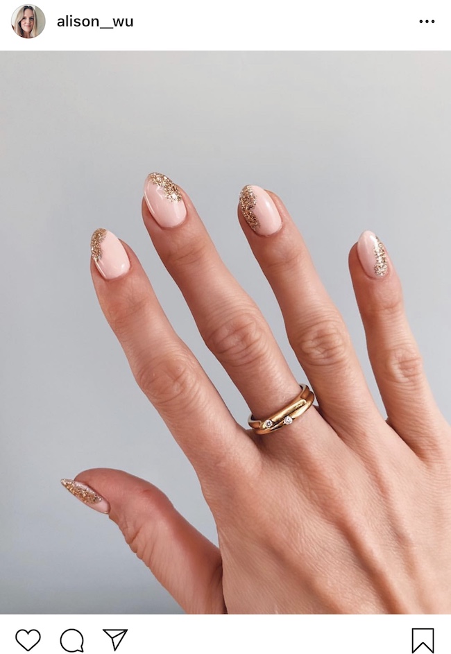 manicuremonday Tutorial: Gold Foil Nails