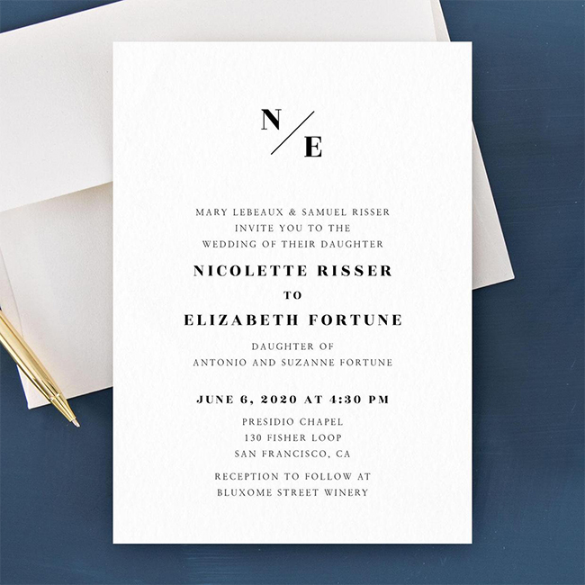 cool wedding invitations