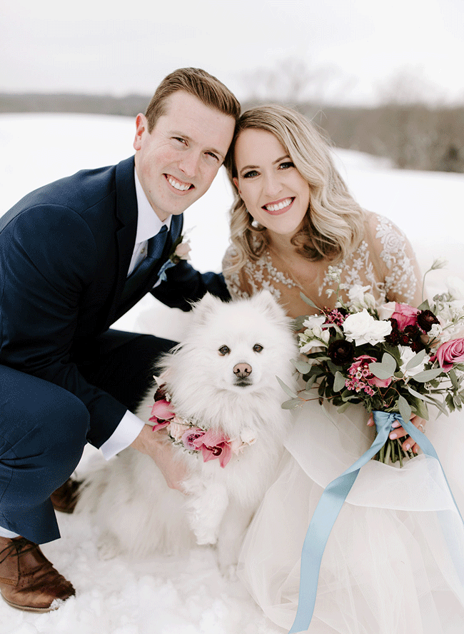 Snowy winter wedding, unique winter wedding ideas