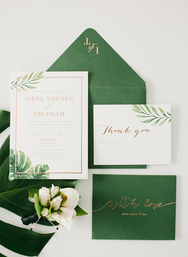 Modern Tropical Wedding