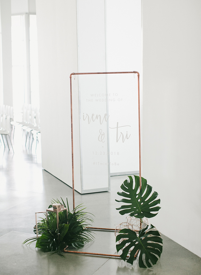 Modern Tropical Wedding