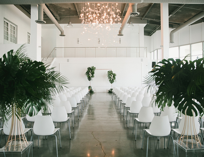 Modern Tropical Wedding