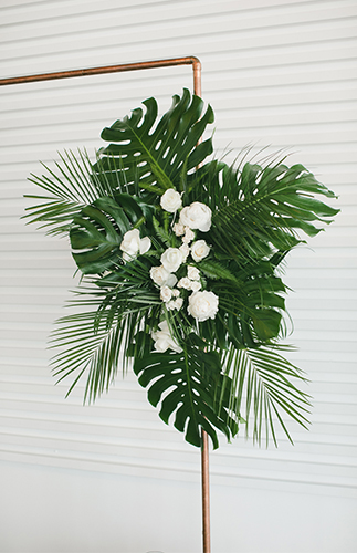 Modern Tropical Wedding