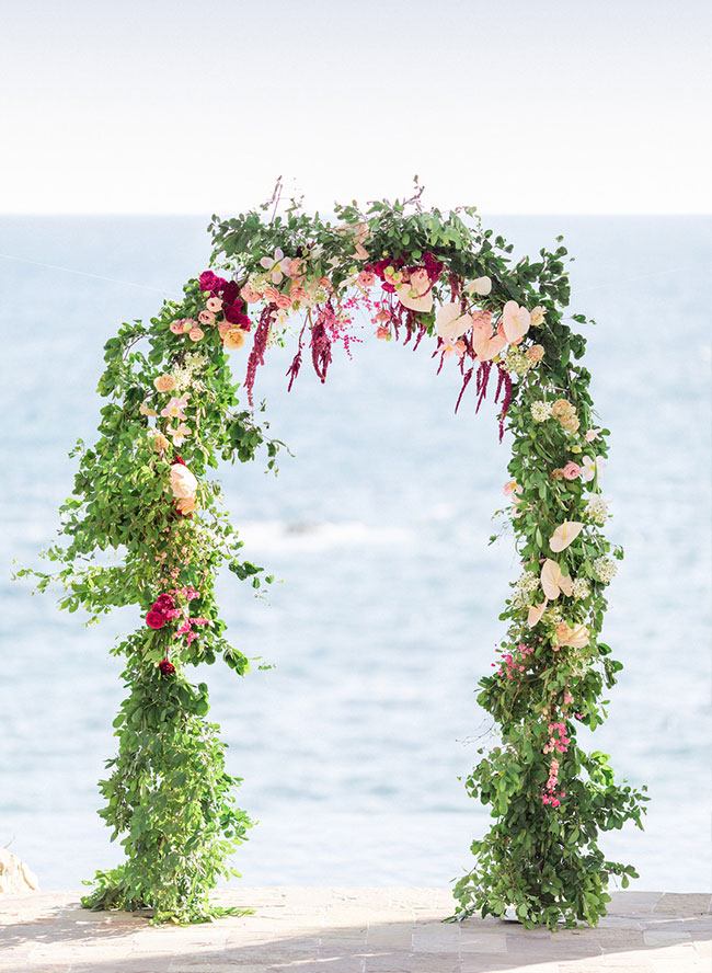 Pink and Green Wedding, Wedding in Los Cabos